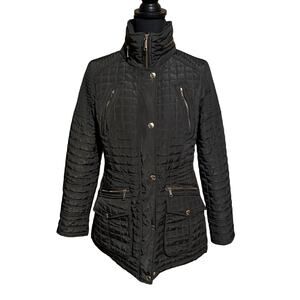 MICHAEL Michael Kors Black Quilted Medium Weight Winter Jacket Women's S Small